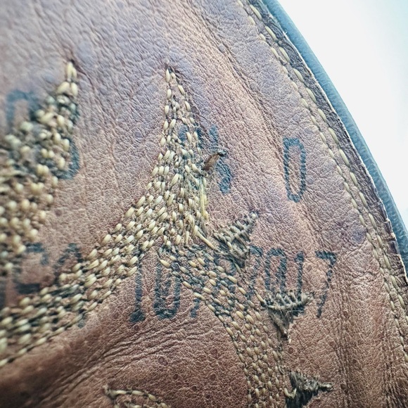 Nocona Classic Women's Full Suede Western Cowboy Boots Brown Size 8.5 D USA - Picture 12 of 13